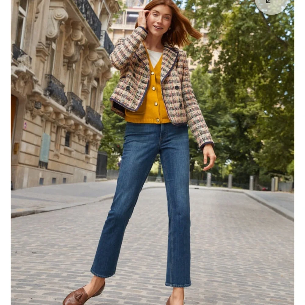 Talbots Cafe Tweed Jacket Blazer Multicolor size 12 - Picture 1 of 14